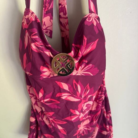 Jacqlyn Smith Tankini Swim Top, Magenta/Pink, size Women’s 8 - Picture 5 of 6